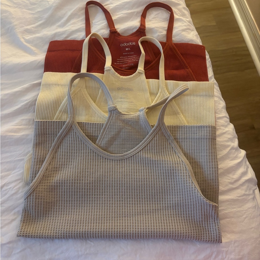 Ododos stretch knit yoga tank lot m/l
